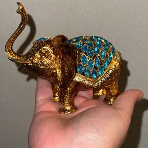 Large Bejeweled Elephant Tchotchke